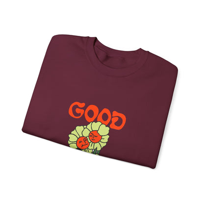 Good Vibes Floral Crewneck Sweatshirt