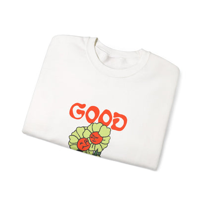 Good Vibes Floral Crewneck Sweatshirt