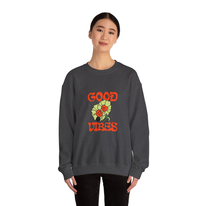 Good Vibes Floral Crewneck Sweatshirt