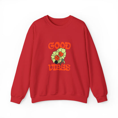 Good Vibes Floral Crewneck Sweatshirt
