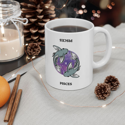 Artistic Ocean-Themed Ceramic Mug, Unique Gift for Sea Lovers, Nautical Decor, Whale Design, Beach Vibes