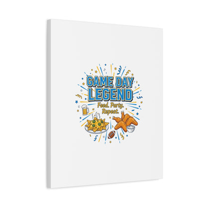 Game Day Legend Canvas | Super Bowl Party, Game Day Humor