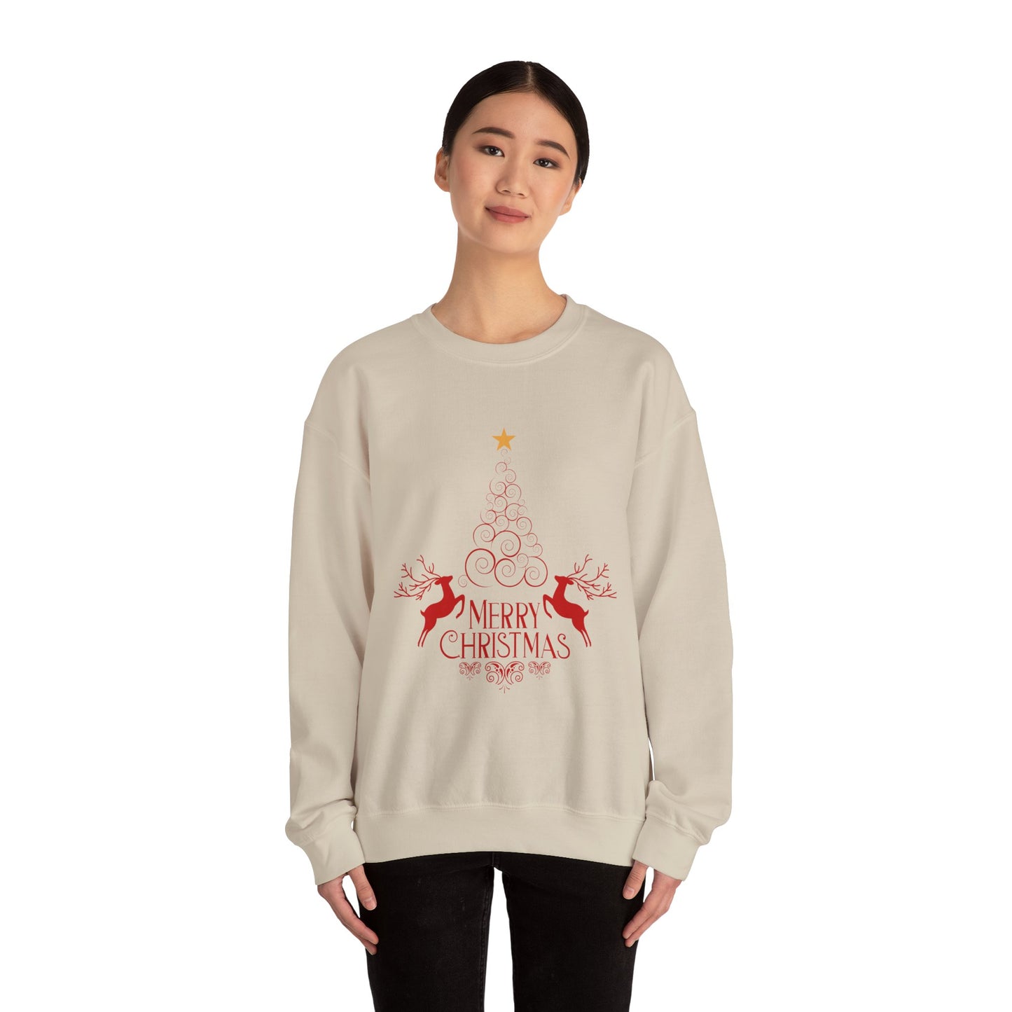 Christmas Crewneck Sweatshirt, Cozy Holiday Sweater, Merry Christmas Gift, Unisex Winter Apparel, Festive Sweatshirt