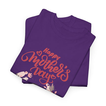Mother’s Day Tee — "Happy Mother's Day" Floral Mom & Child Shirt
