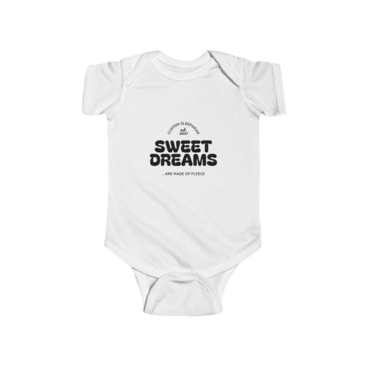 Infant Bodysuit — "Sweet Dreams" Baby Onesie, Cute Sleepwear Gift