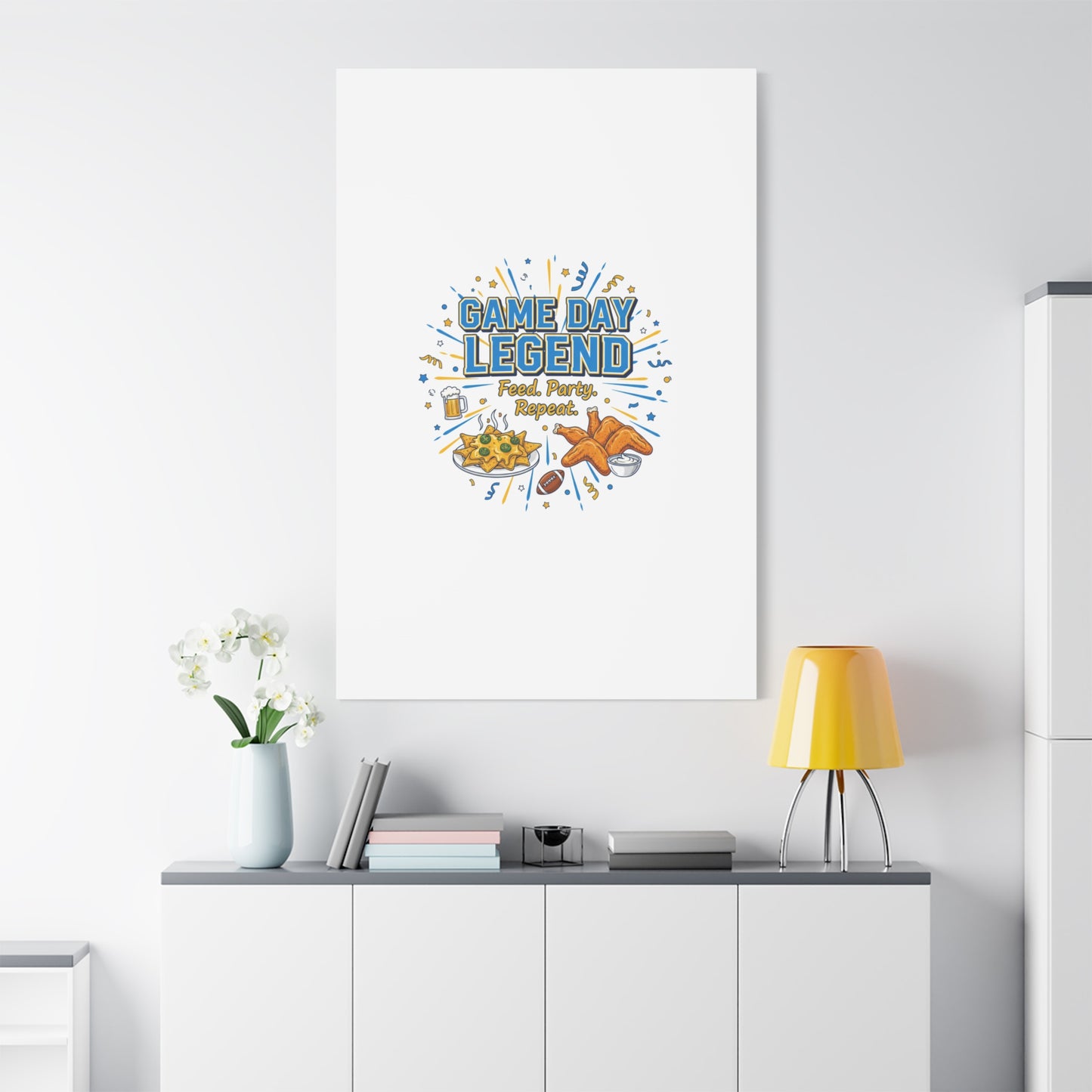 Game Day Legend Canvas | Super Bowl Party, Game Day Humor