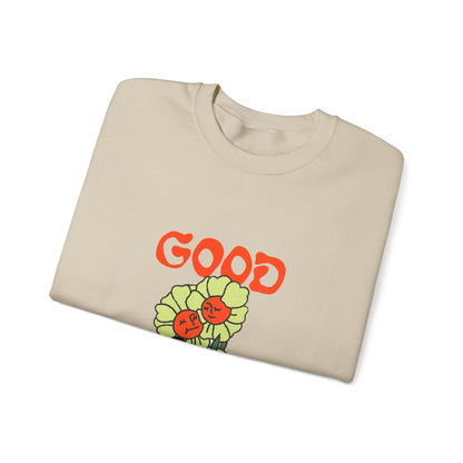 Good Vibes Floral Crewneck Sweatshirt