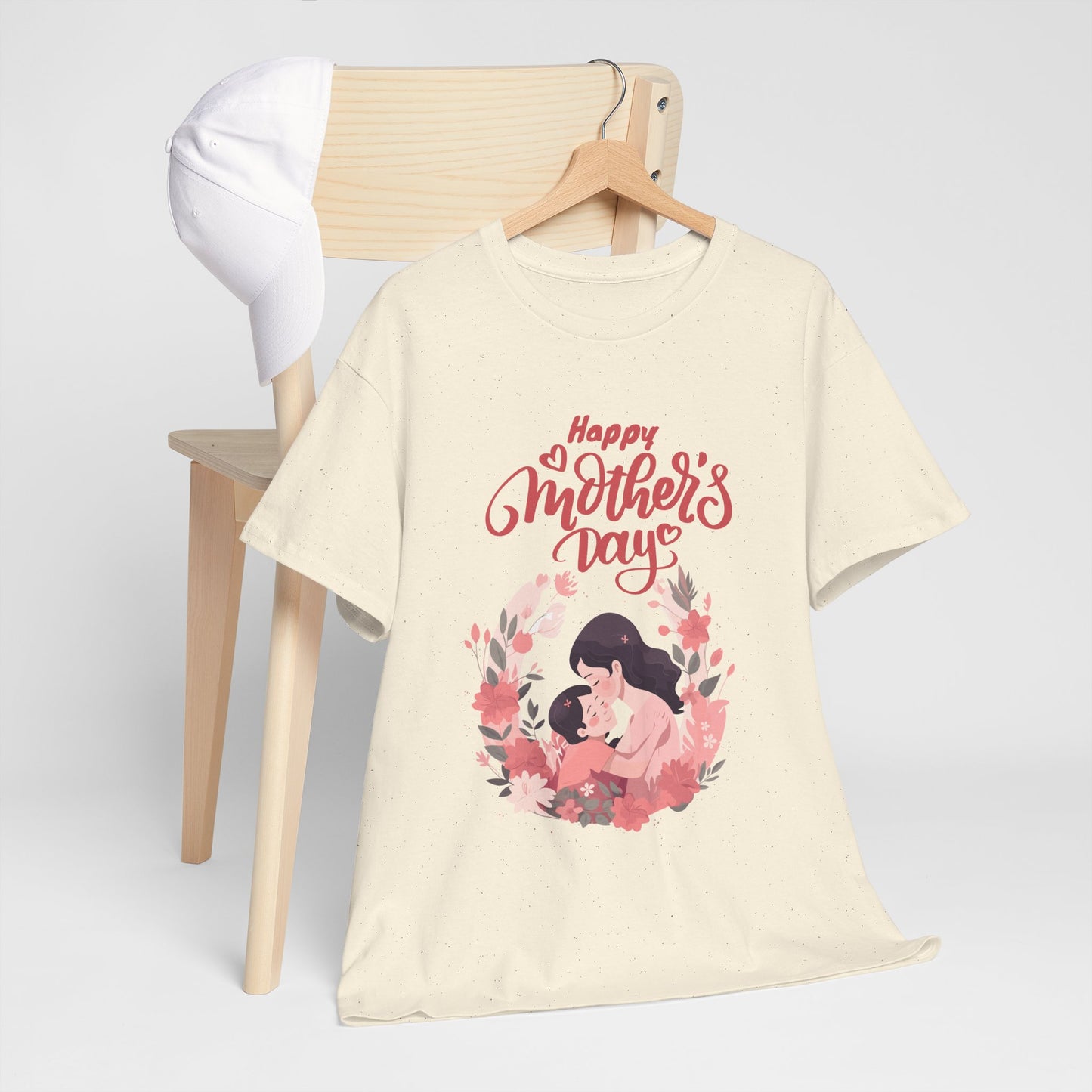 Mother’s Day Tee — "Happy Mother's Day" Floral Mom & Child Shirt