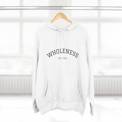 Wholeness Hoodie — Minimal Arch Logo Fleece Pullover