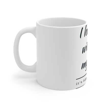 I Love You With All My Butt Funny Coffee Mug — Valentine's Day Gag Gift