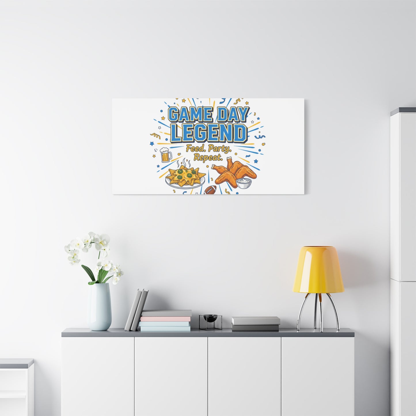 Game Day Legend Canvas | Super Bowl Party, Game Day Humor