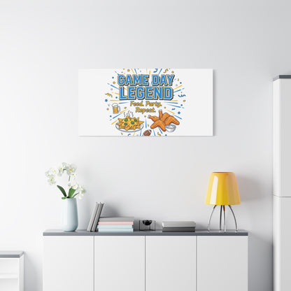 Game Day Legend Canvas | Super Bowl Party, Game Day Humor