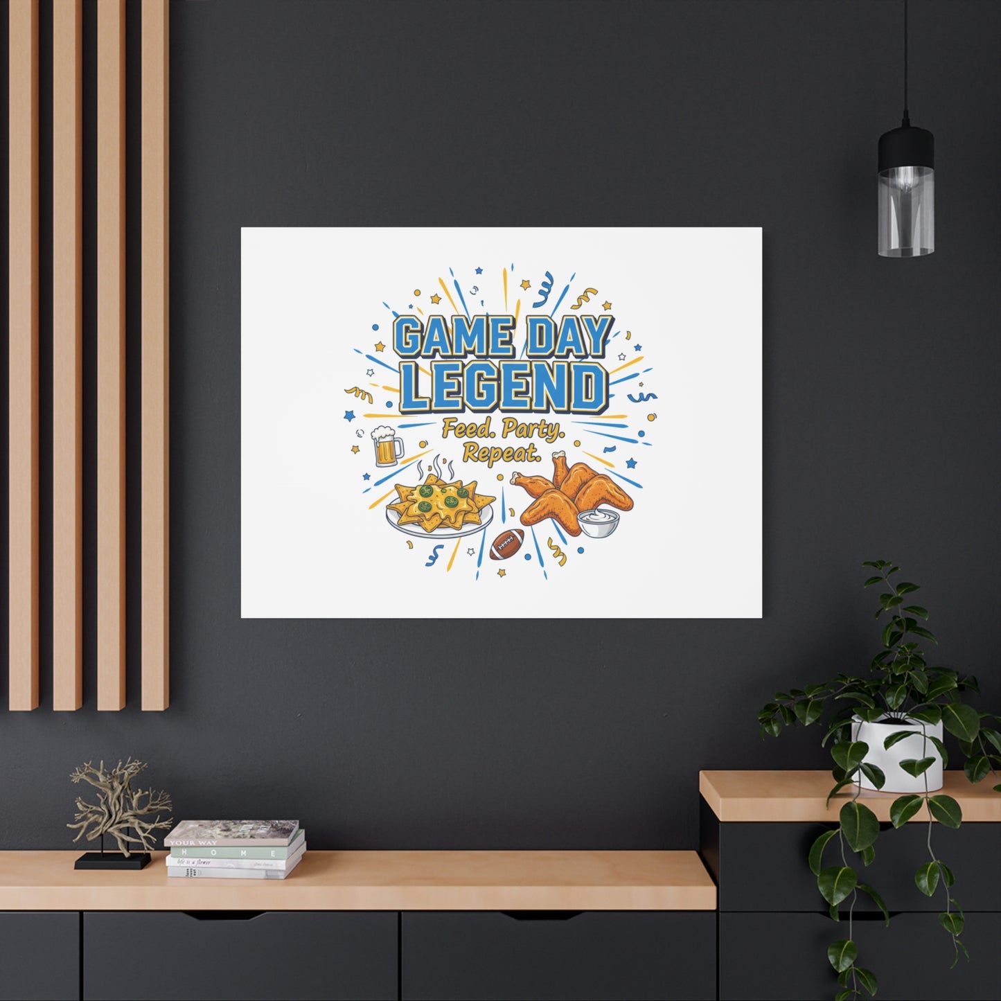 Game Day Legend Canvas | Super Bowl Party, Game Day Humor