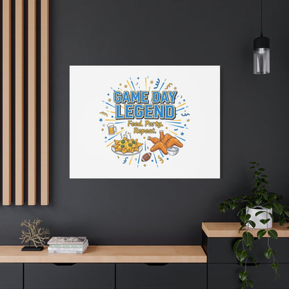 Game Day Legend Canvas | Super Bowl Party, Game Day Humor