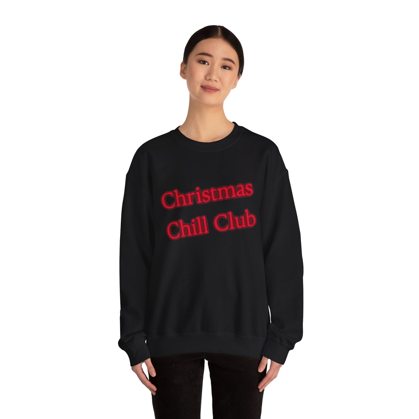 Christmas Chill Club Sweatshirt - Cozy Holiday Apparel, Unisex Crewneck, Christmas Gift, Winter Sweater, Casual Lounge Wear