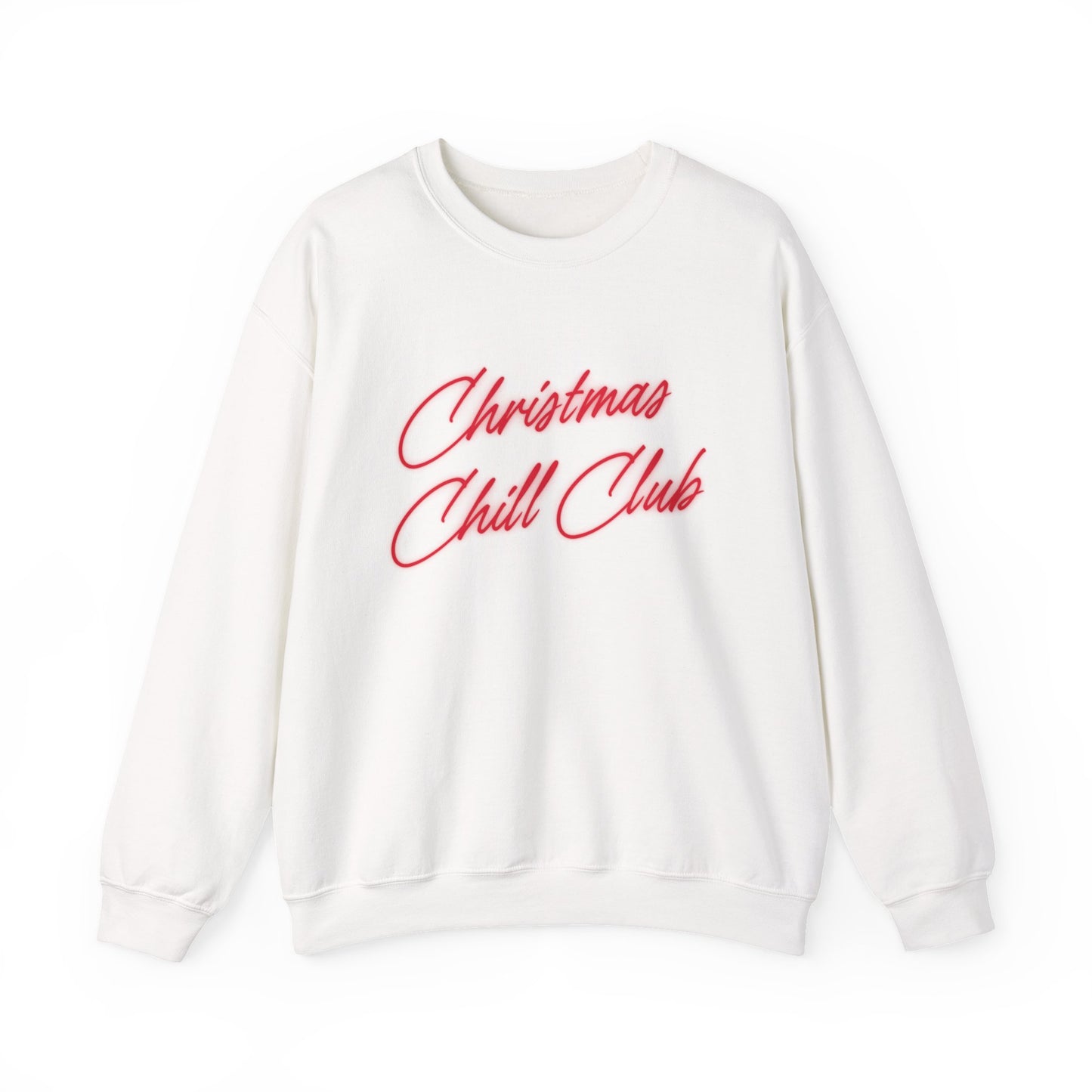 Christmas Chill Club Sweatshirt, Cozy Winter Sweater, Holiday Gift, Unisex Crewneck, Relaxed Fit, Festive Apparel, Season's Greetings