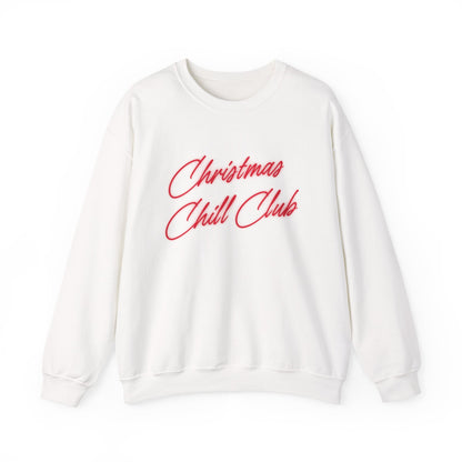 Christmas Chill Club Sweatshirt, Cozy Winter Sweater, Holiday Gift, Unisex Crewneck, Relaxed Fit, Festive Apparel, Season's Greetings