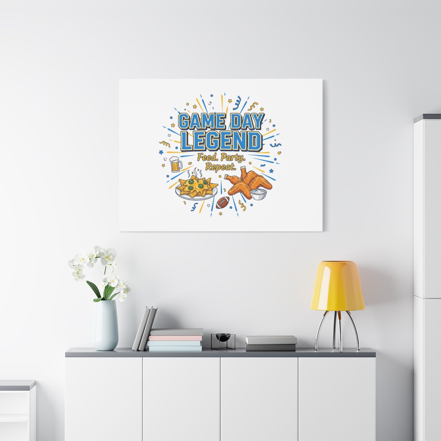 Game Day Legend Canvas | Super Bowl Party, Game Day Humor