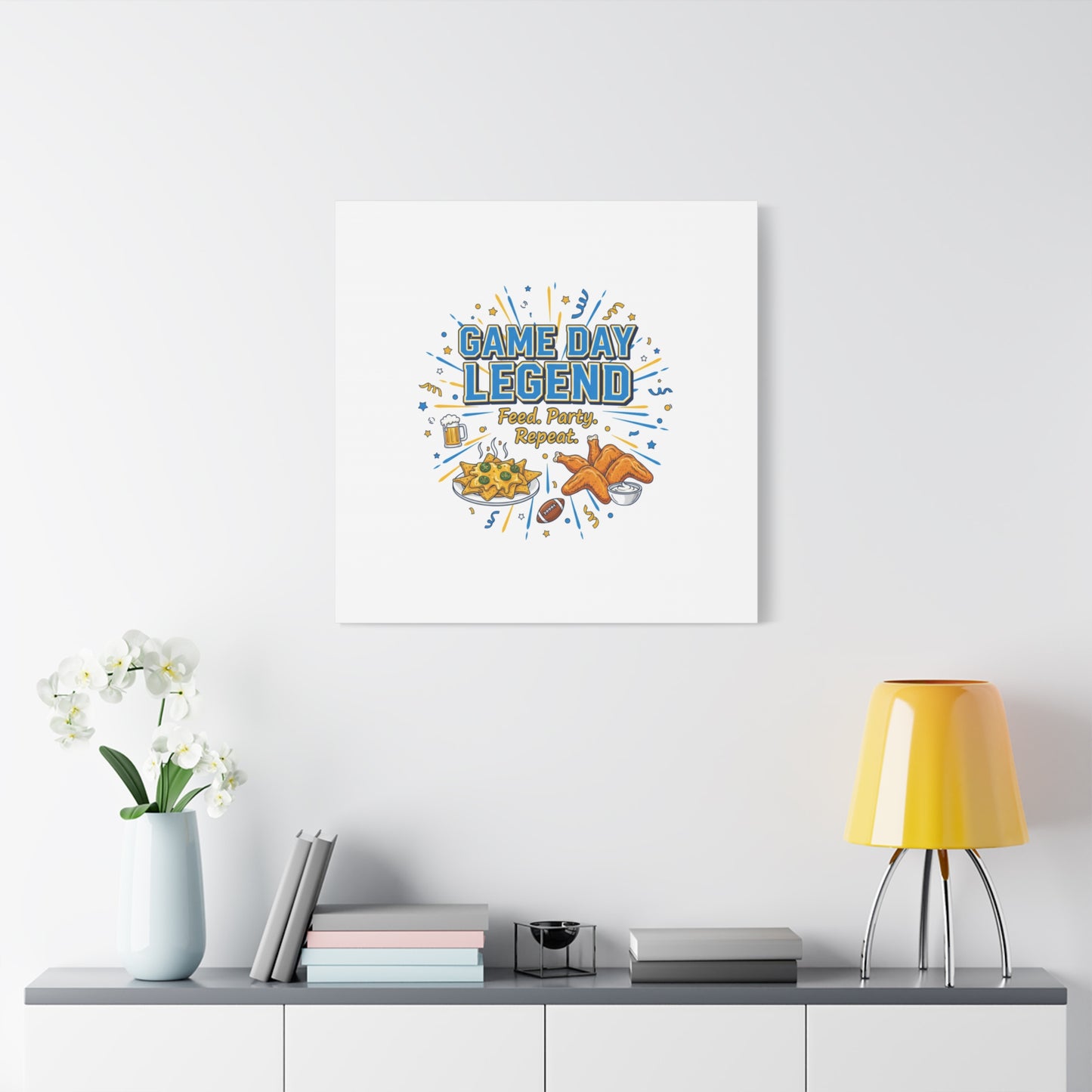 Game Day Legend Canvas | Super Bowl Party, Game Day Humor