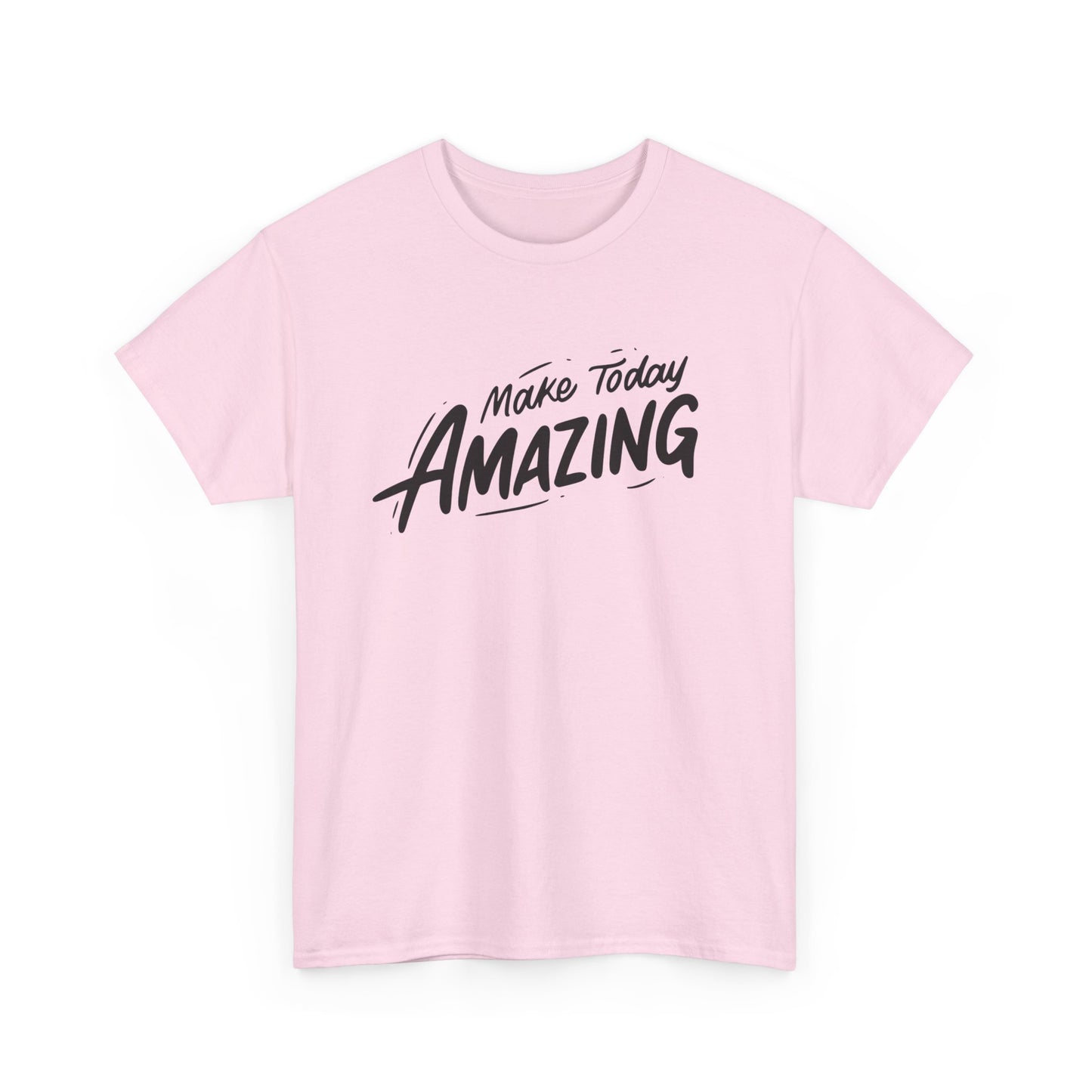 Unisex Heavy Cotton Tee - "Make Today Amazing" Inspirational Shirt, Casual Wear, Gift for Friends, Motivational Tee, Everyday Comfort