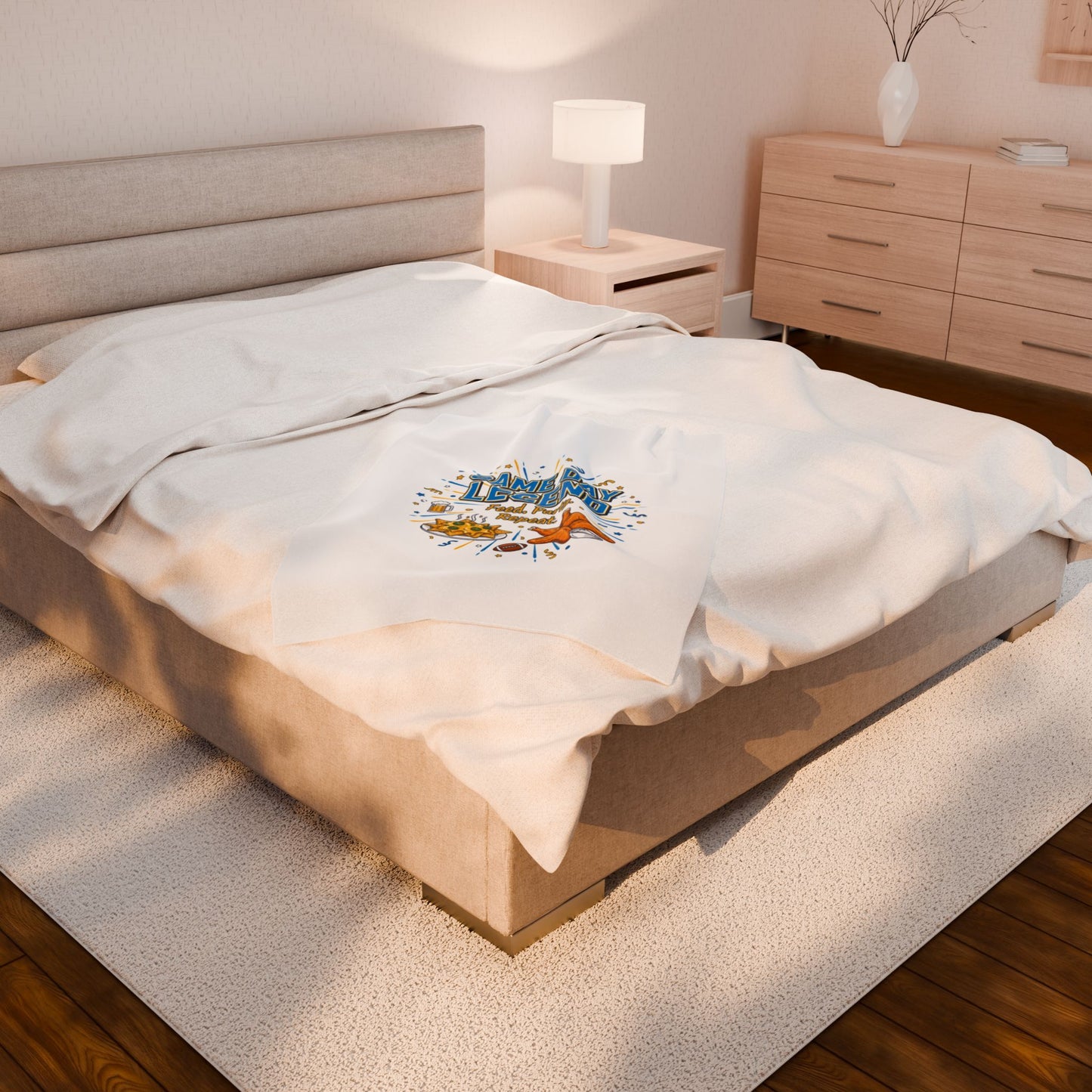 Game Day Legend Velveteen Blanket | Super Bowl Party, Game Day Humor