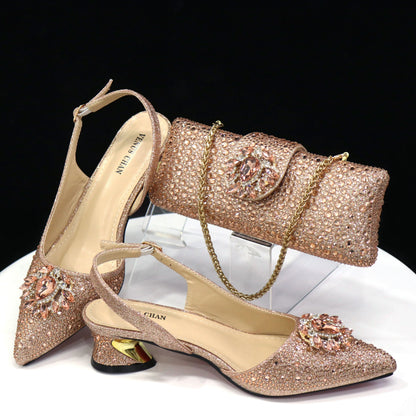 Ladies Shoes and Bags To Match Set ED1291