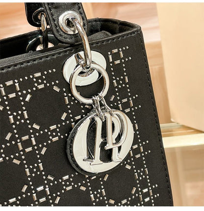 Hot diamond heavy industry high-end satin Princess Diana bag（MAC220）